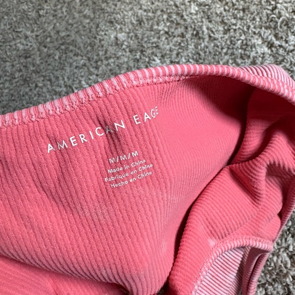 AE Pink Ribbed Tank Top - Picture 2 of 3